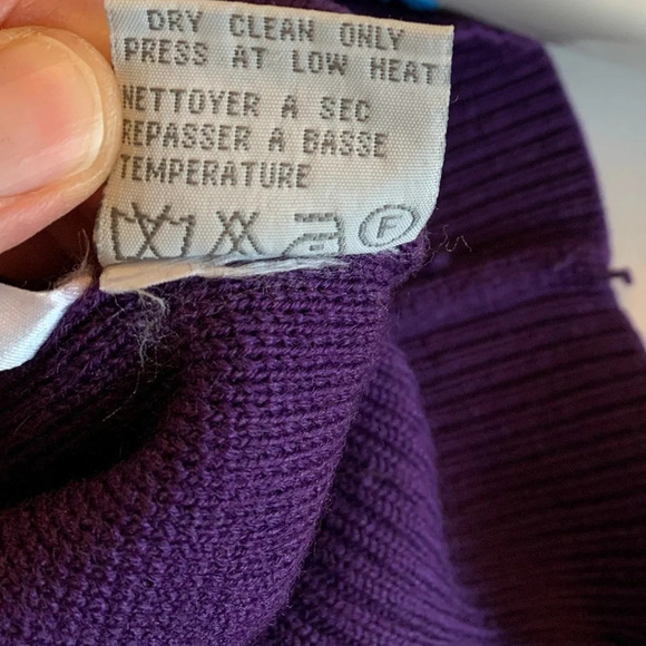 Vintage Bogner  quarter zip sweater. Purple size L. - Picture 9 of 15